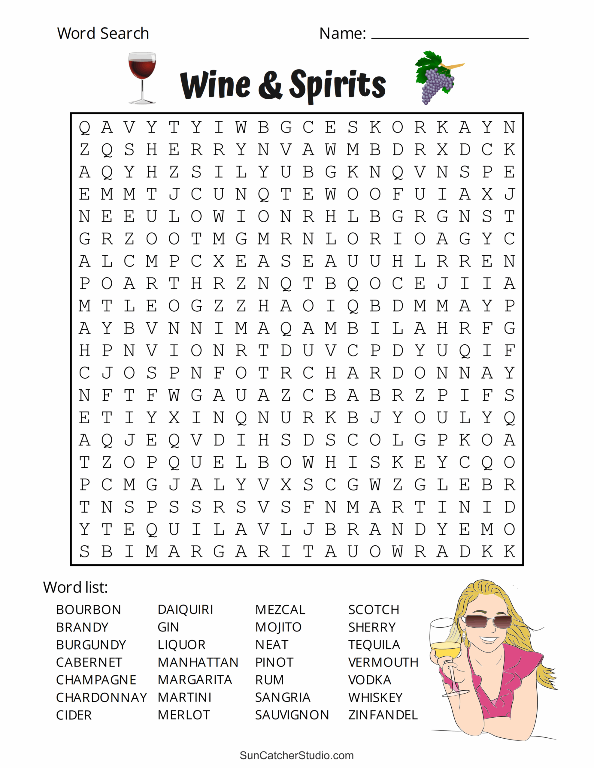 Printable Word Search Games For Adults