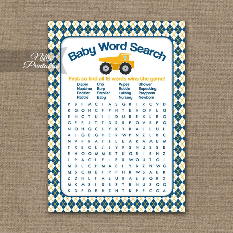 Construction Word Search Printable