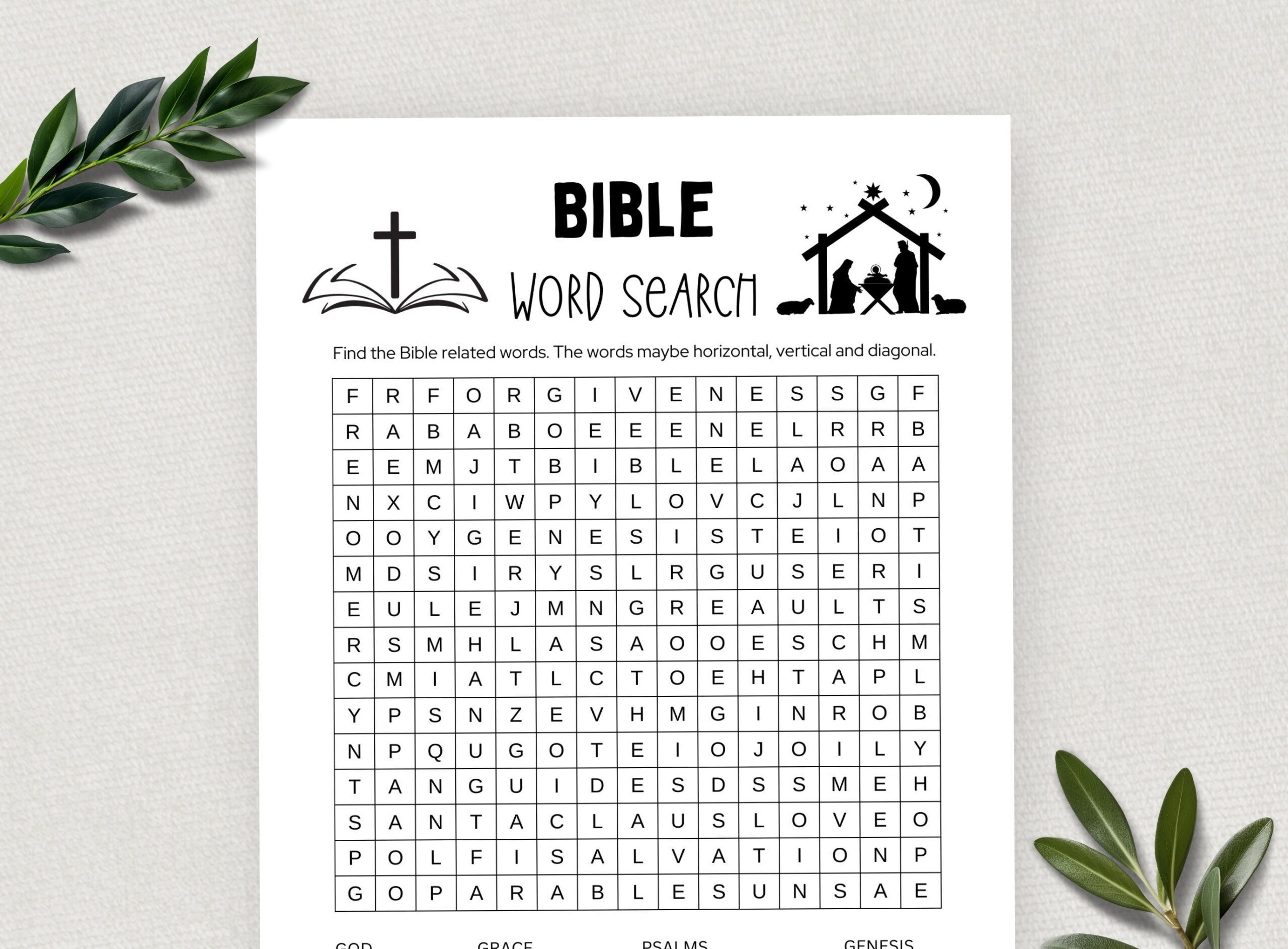 Free Printable New Testament Word Search