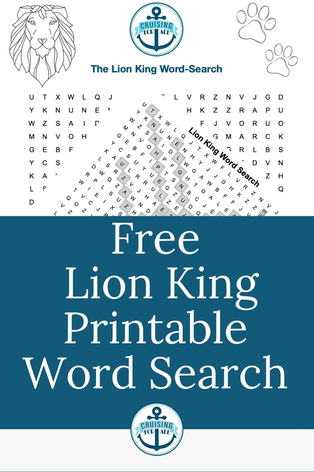 Lion King Word Search Printable