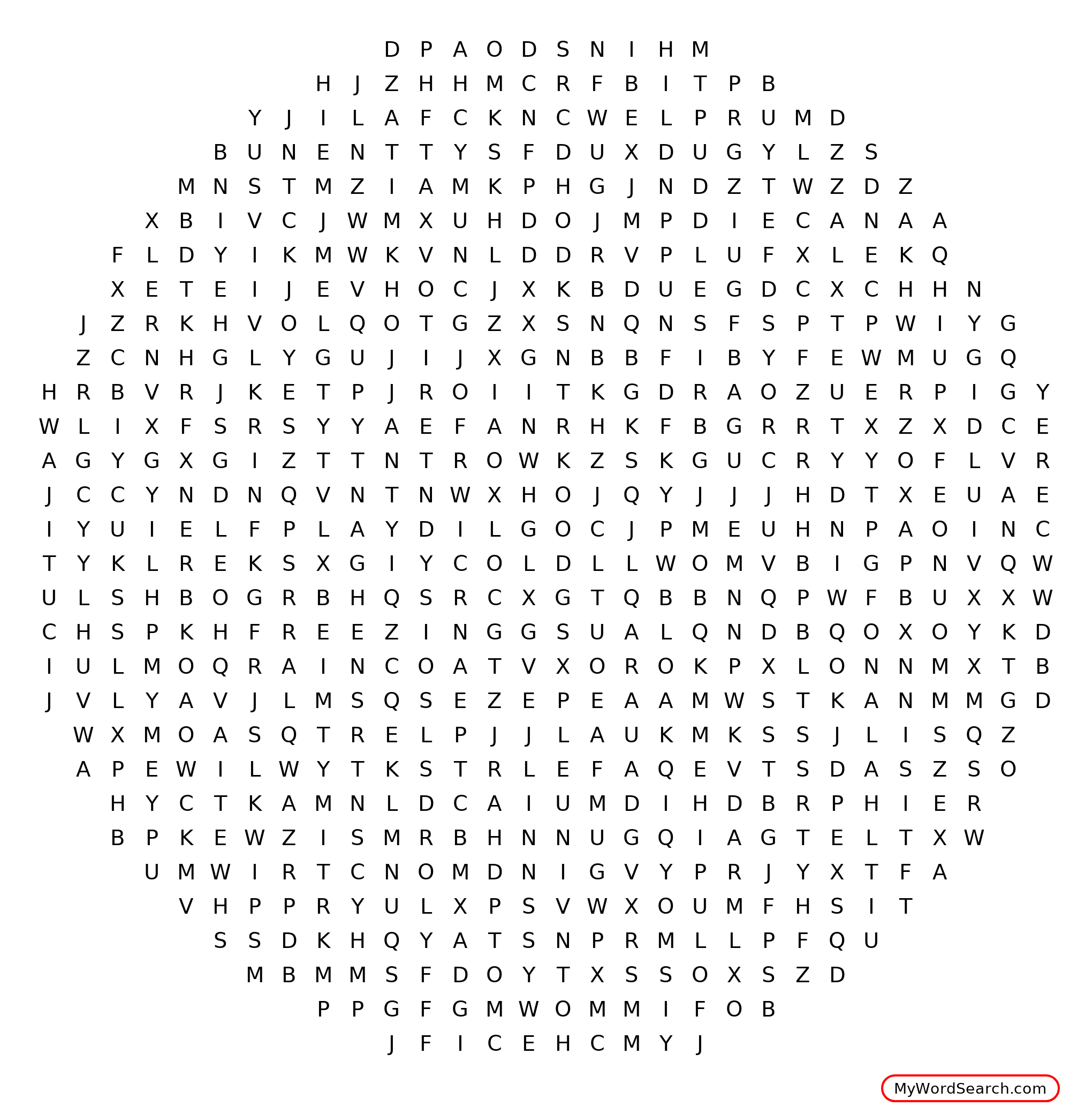 RAINY DAY WORDSEARCH