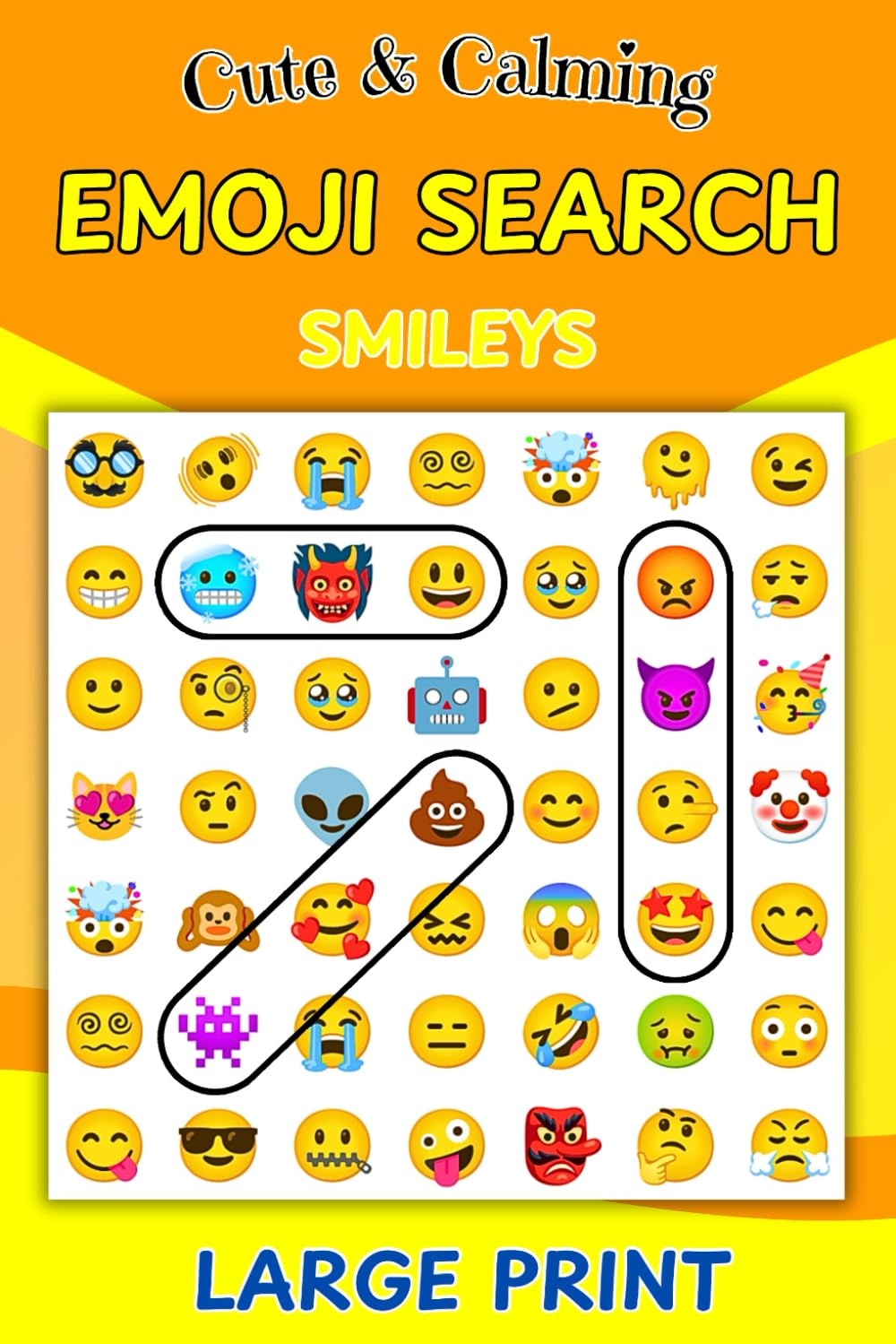 Smileys Emoji Word Search Puzzle Books 
