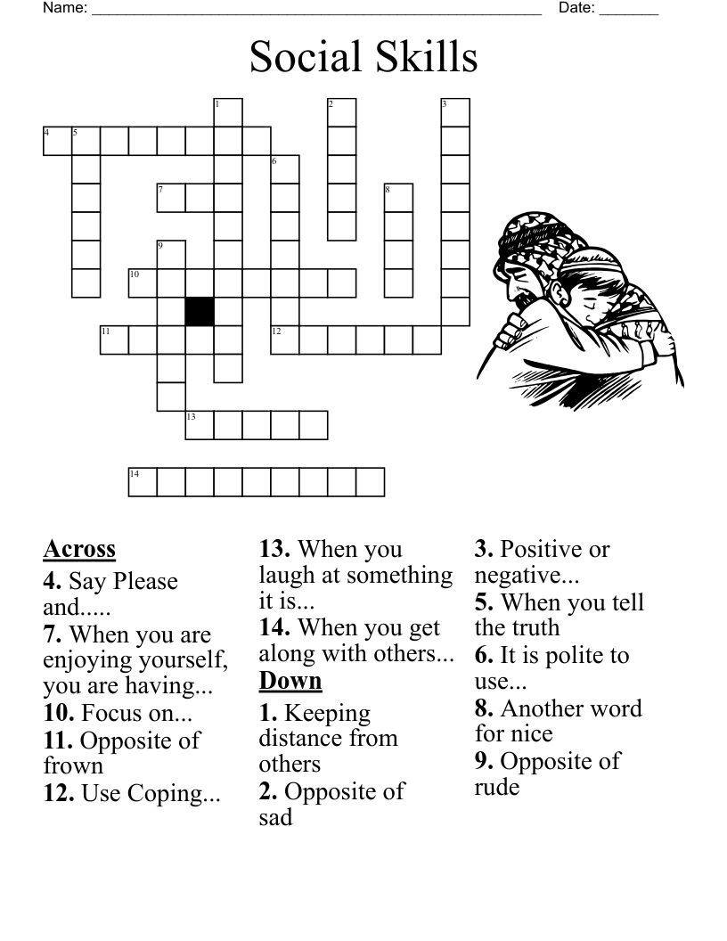 Social Skills Word Search Printable