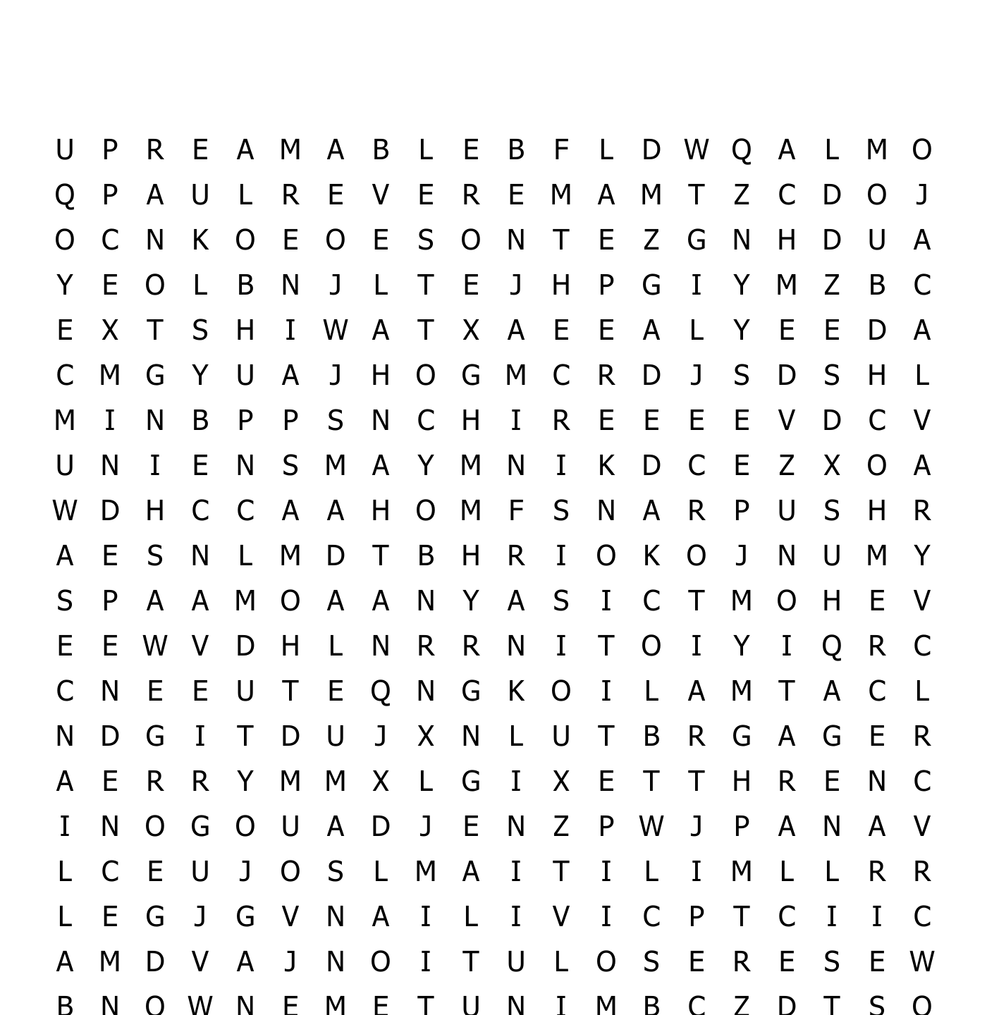 Social Studies Word Search
