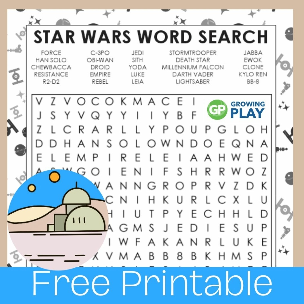 Free Printable Star Wars Word Search