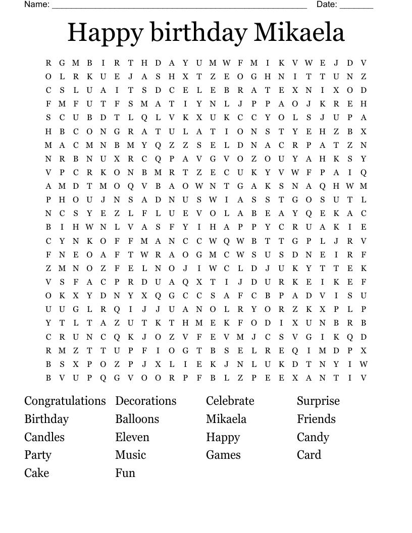 Stranger Things Word Search WordMint