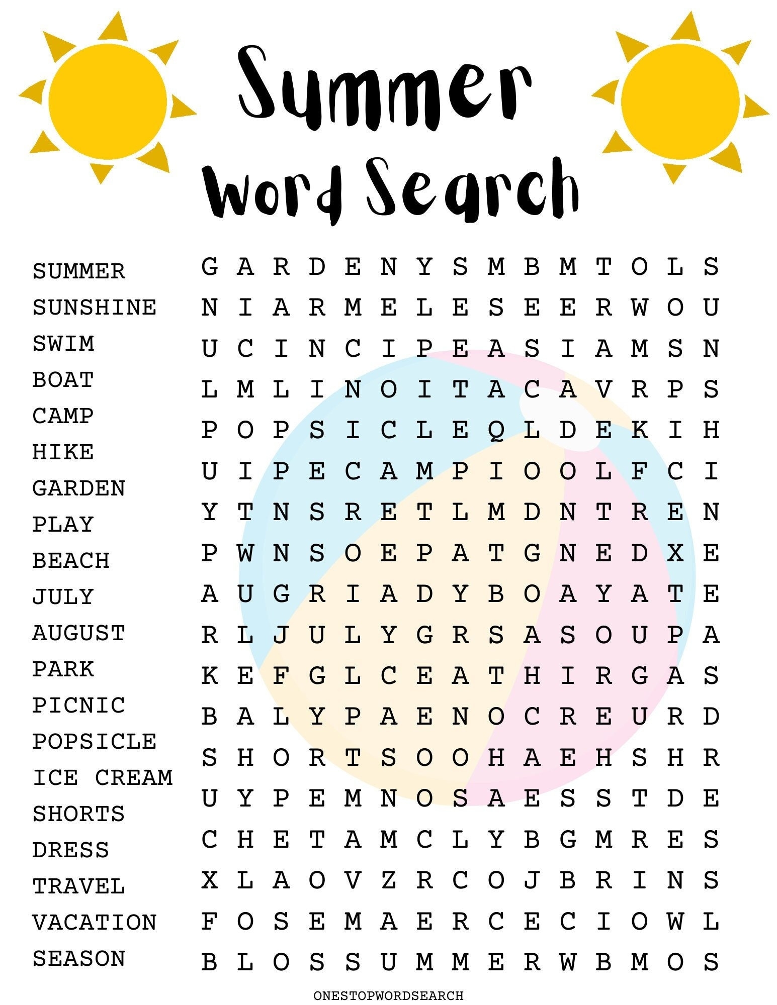 Electricity Word Search Printable