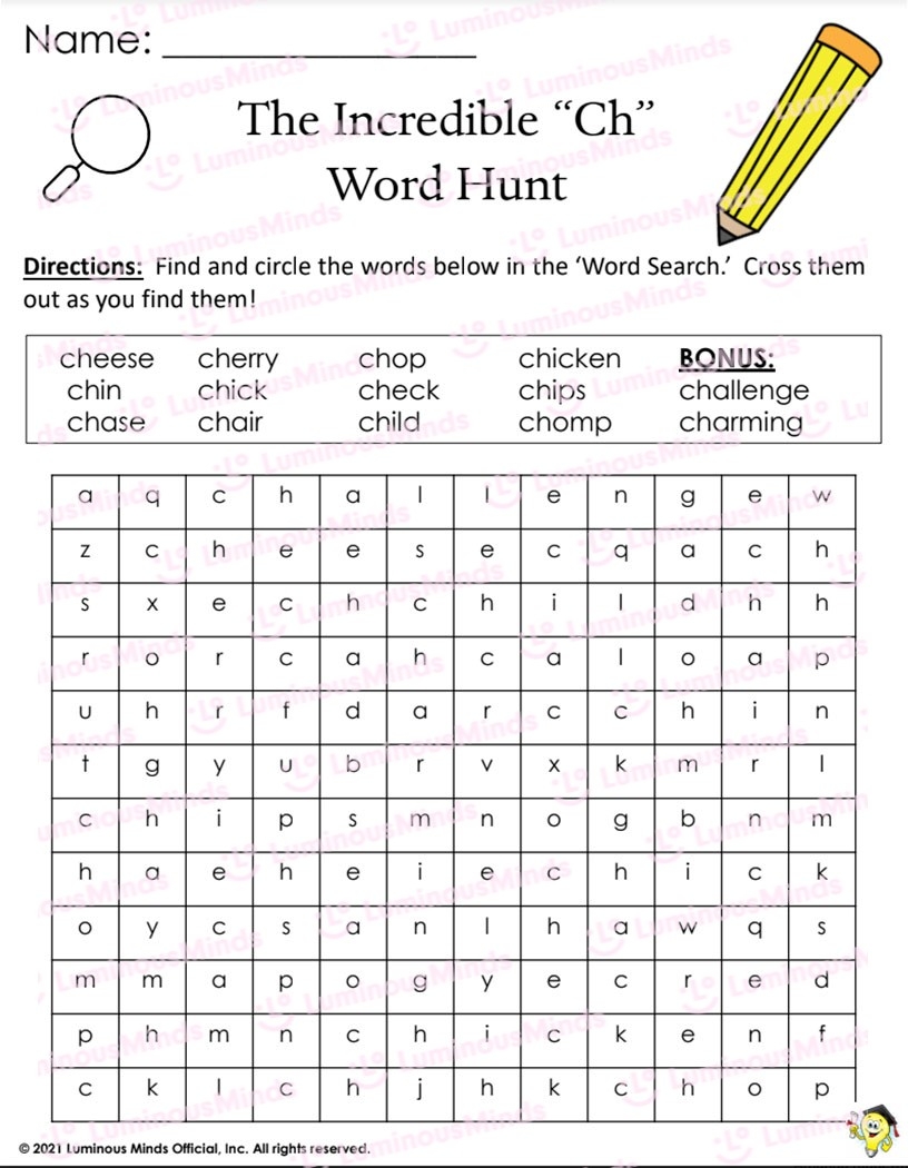 The Incredible Ch Word Hunt