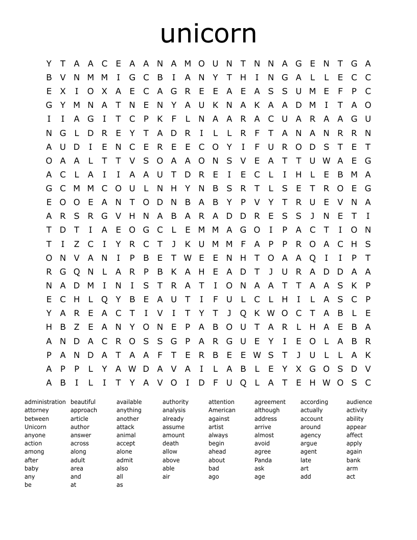 Top 1000 Words Word Search WordMint
