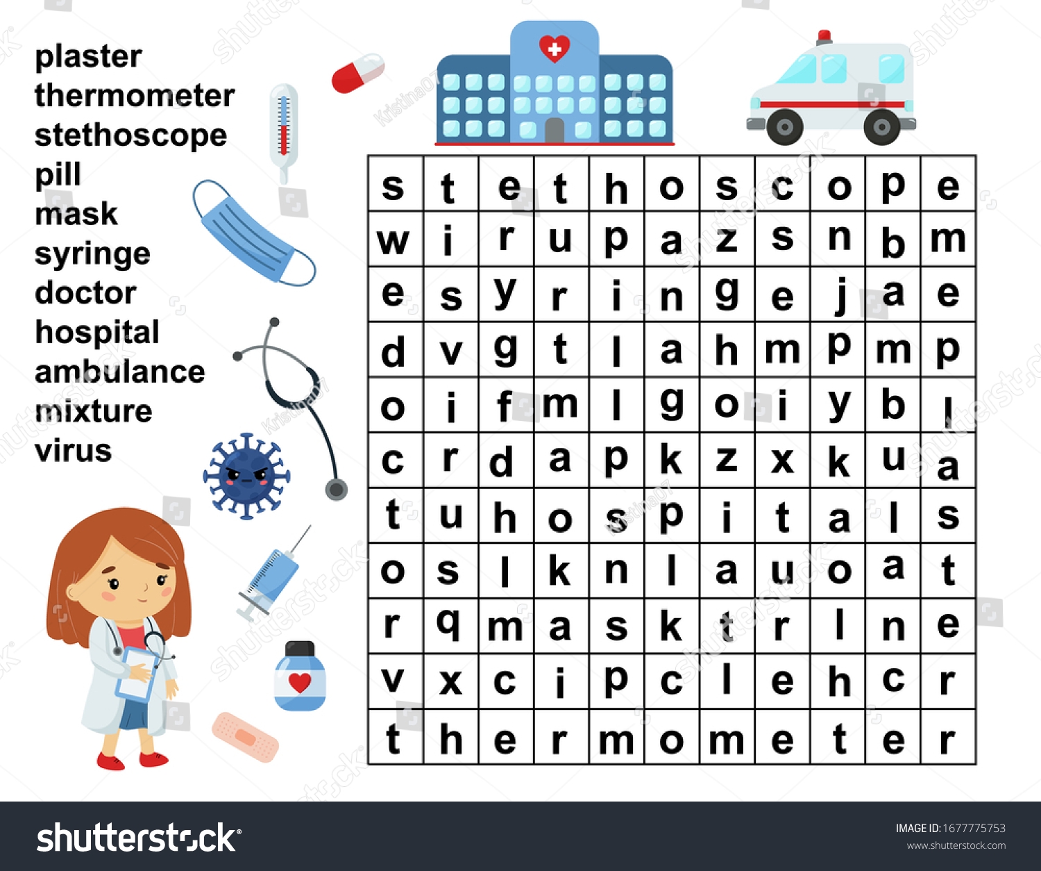 Printable Medical Word Search