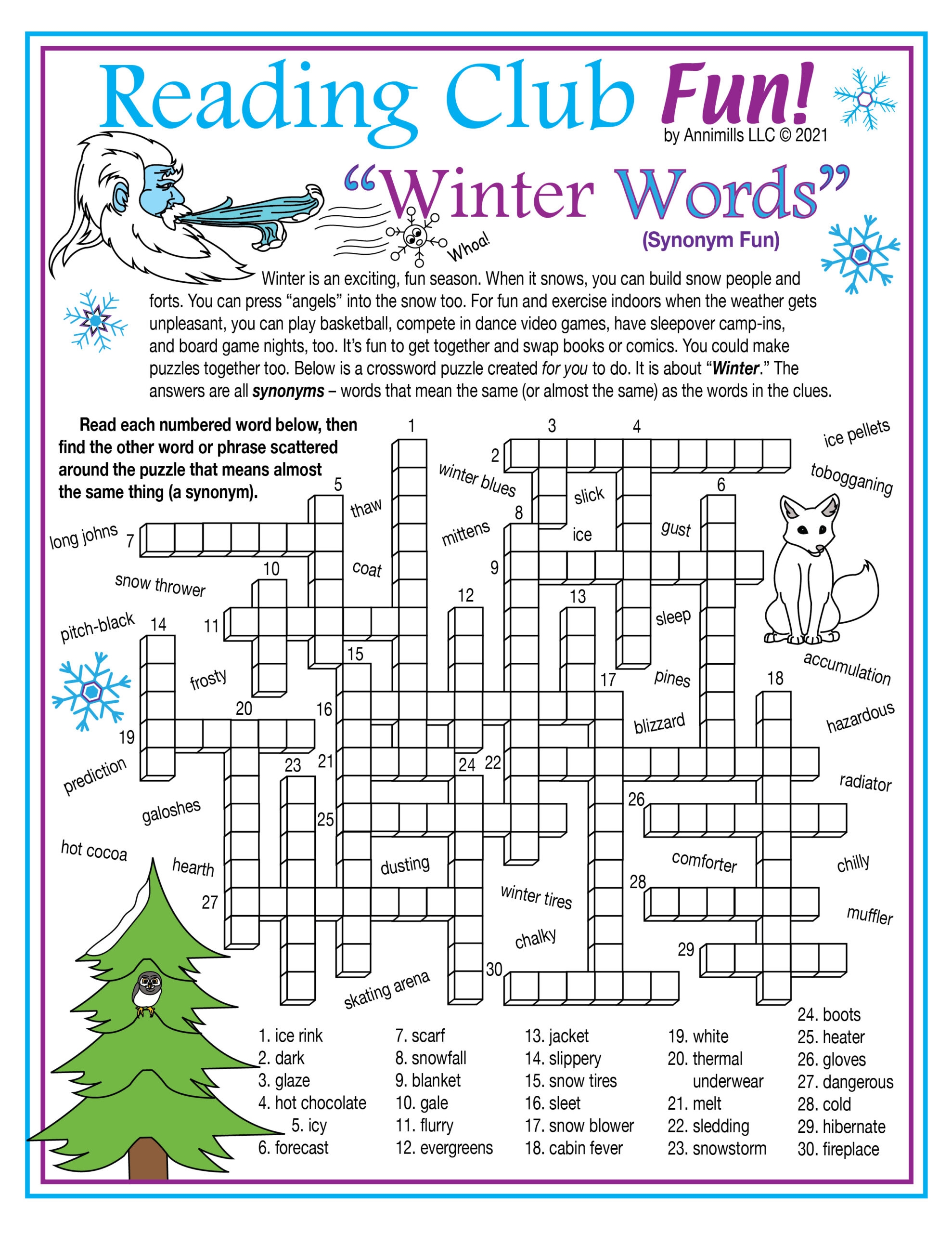 Free Printable Crosswords And Word Searches