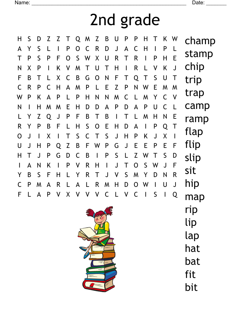 Word Search 2nd Grade WordMint