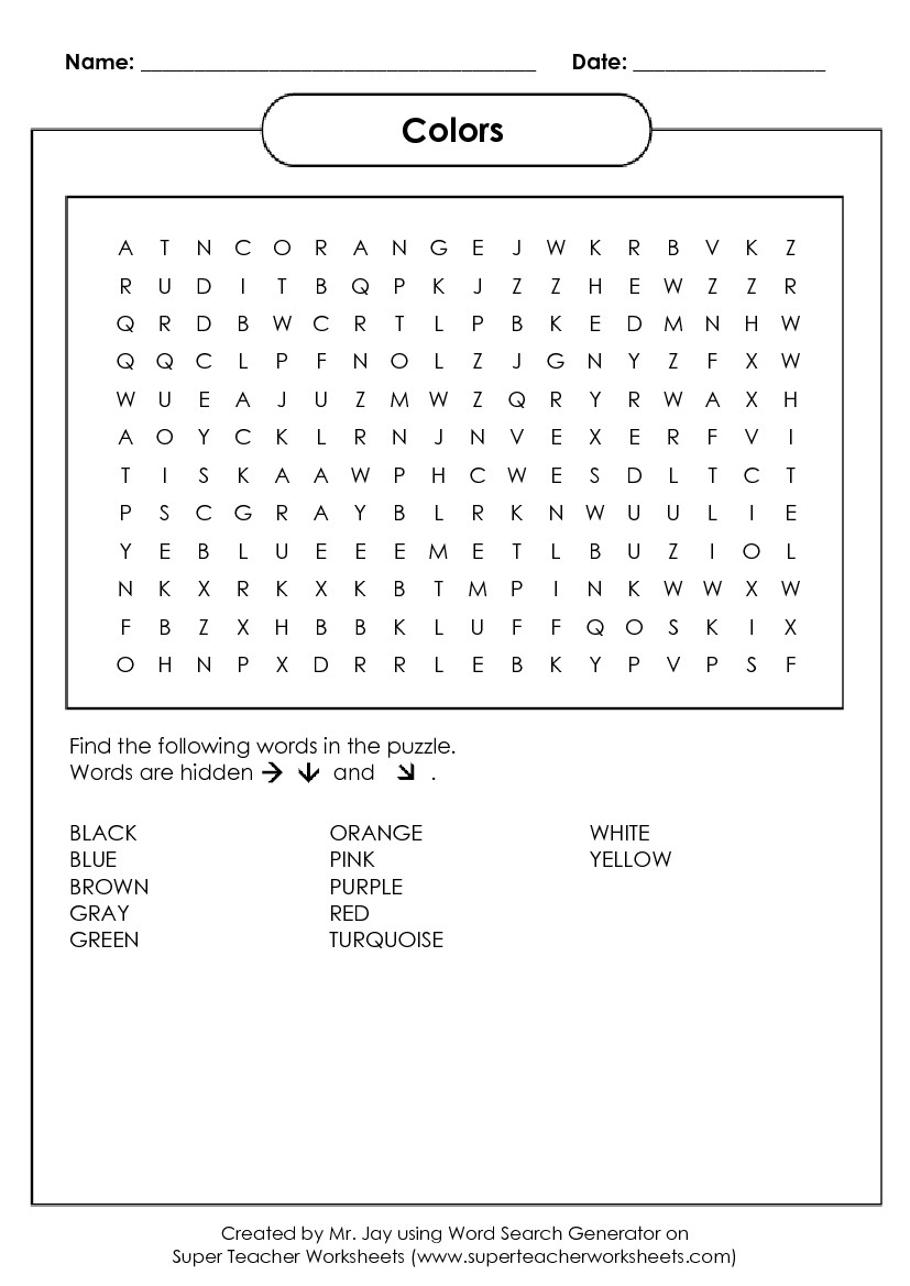 Word Search Puzzle Generator Custom Word Search Maker