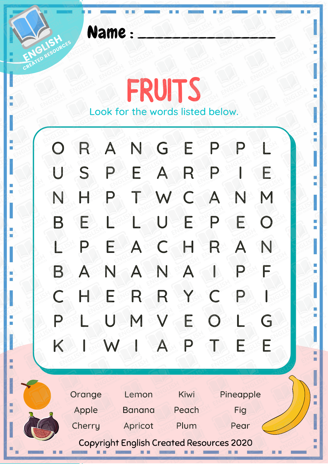 Word Search Worksheets English Created Resources Worksheets Library
