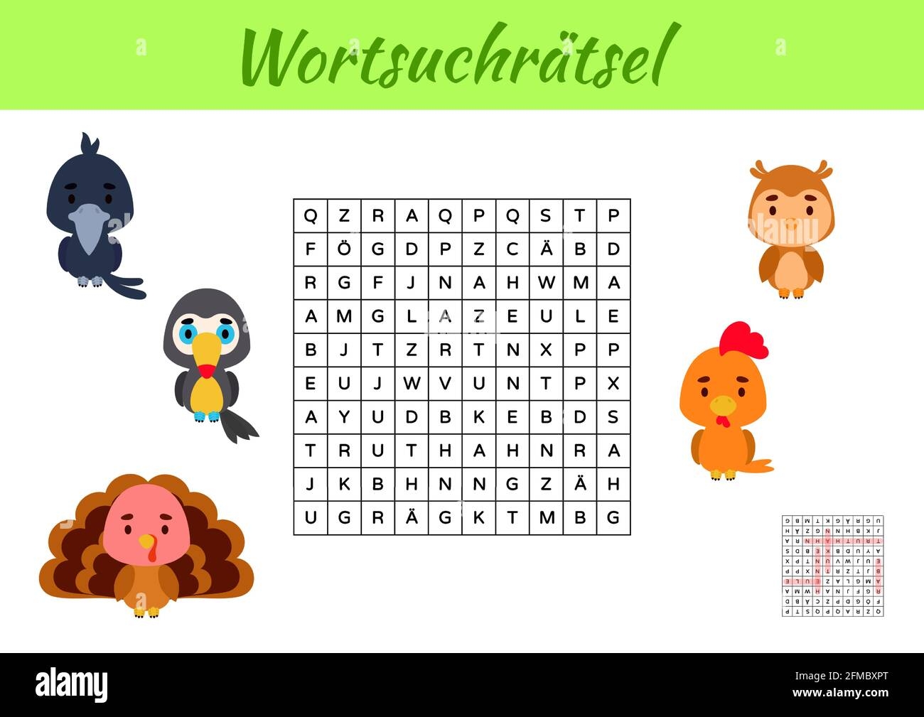 German Word Search Puzzles Printable